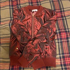 charlotte russe red jacket with a black tint
